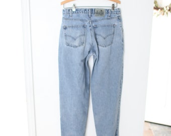 W30 L34 Vintage Levi/'s Silvertab Tapered Jeans Pale Blue