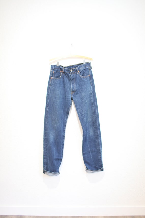 vintage 1990s levis 501  jeans denim 32 x 38 #0745 - image 1