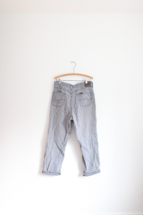 vintage 90's LEE gray  jeans  denim 38 x 30 #0300 - image 2