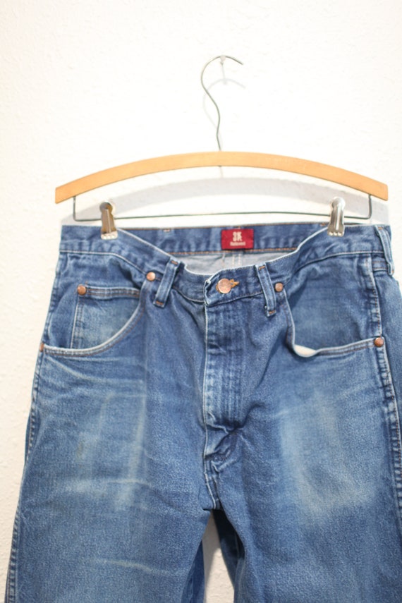 vintage wrangler 1980's  blue  jeans denim 34 x 2… - image 5