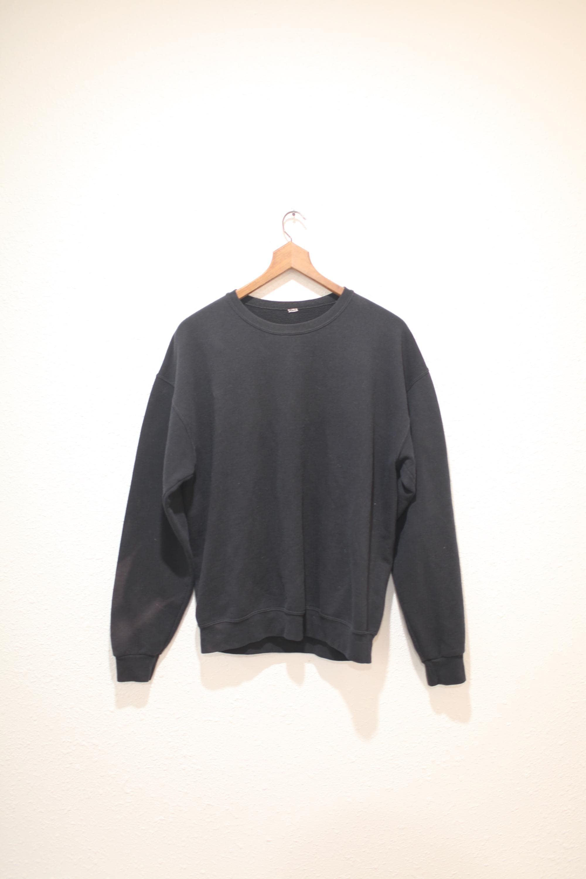 Vintage Faded Black Sweatshirt - Etsy