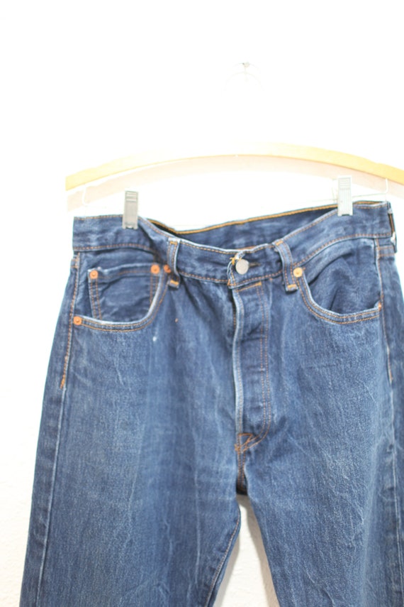 vintage 1990s levis 501  jeans denim 32 x 38 #0745 - image 5