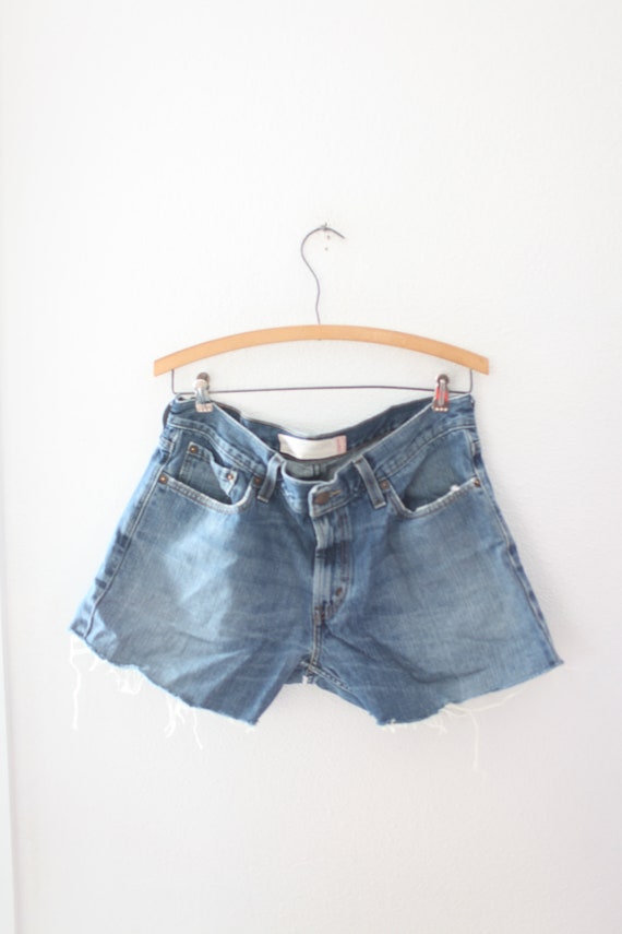 Vintage Distressed Cut off Levis 514 