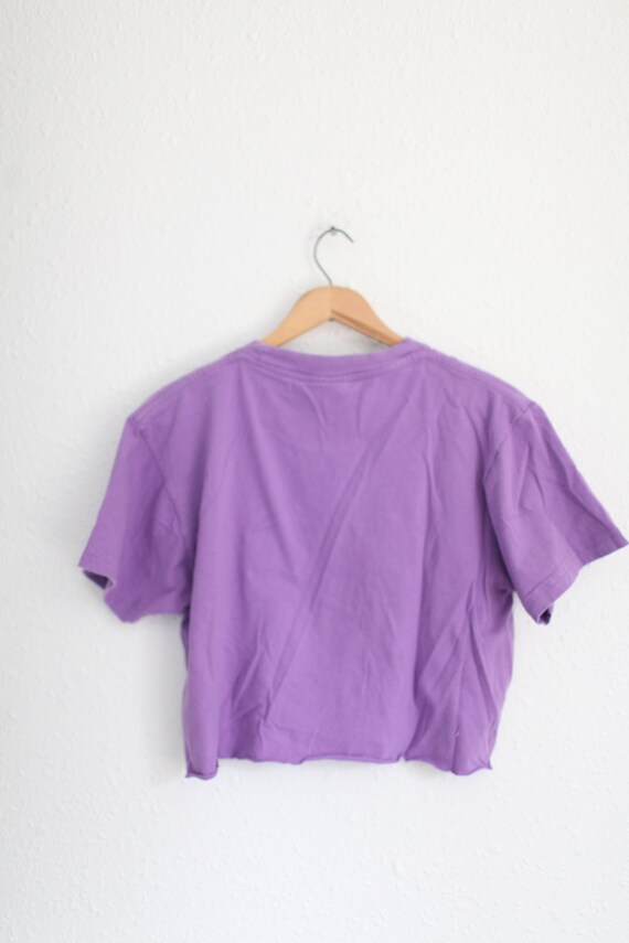 vintage 90s australia koala purple cropped crop t… - image 3