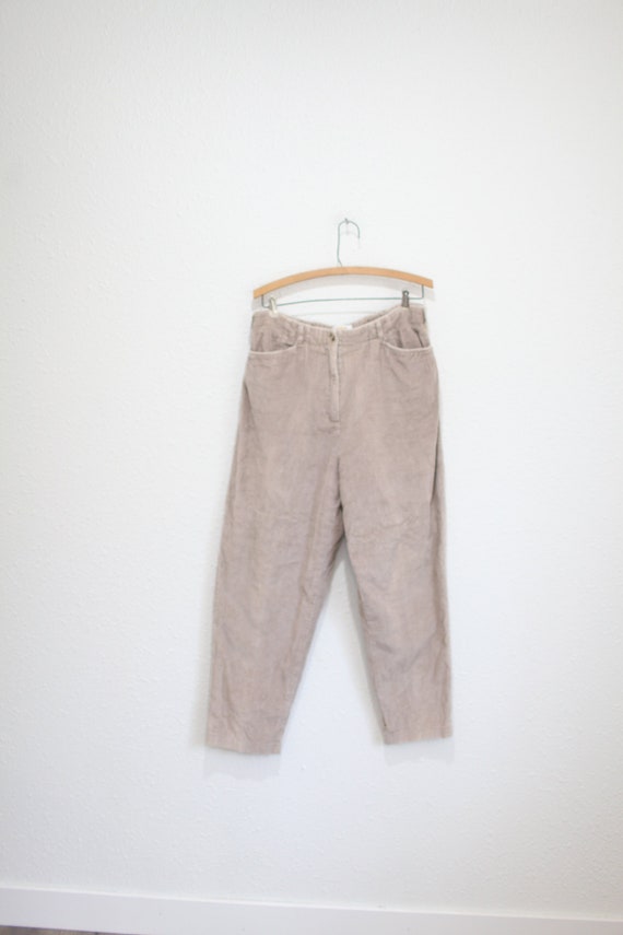 vintage 90s tan wide corduroy cords pants  34 #001