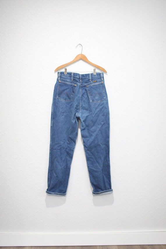 vintage wrangler 1980's  mom  jeans denim 32  #026