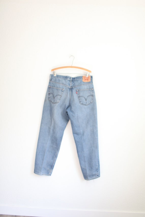 vintage 1990's  distressed levis 550  jeans denim… - image 2