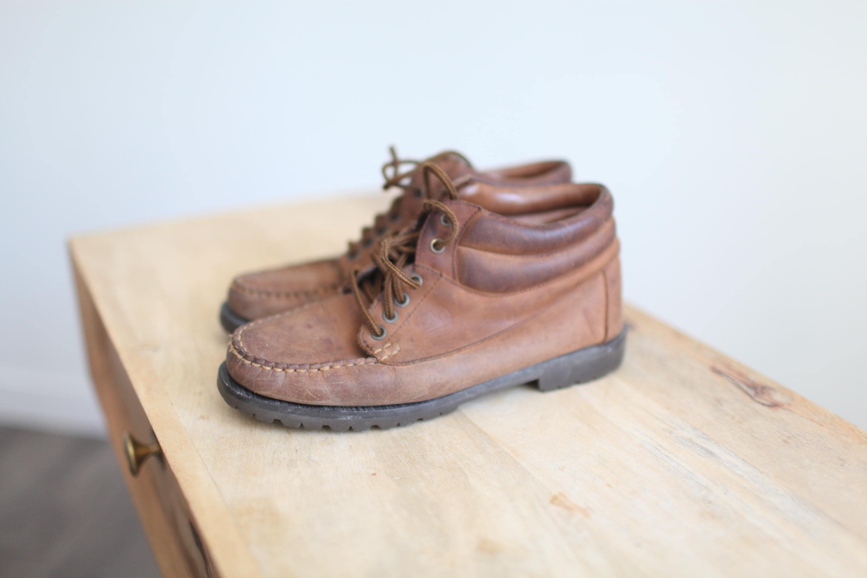 Timberland Oxford Dress Shoe Men Sz 9.5M Lace up Brn Leather Y2k Boho Retro[6C 90s Mens Shoes - Etsy Singapore main image 3