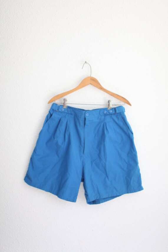 vintage 80s royal blue  hiker dad shorts #0272
