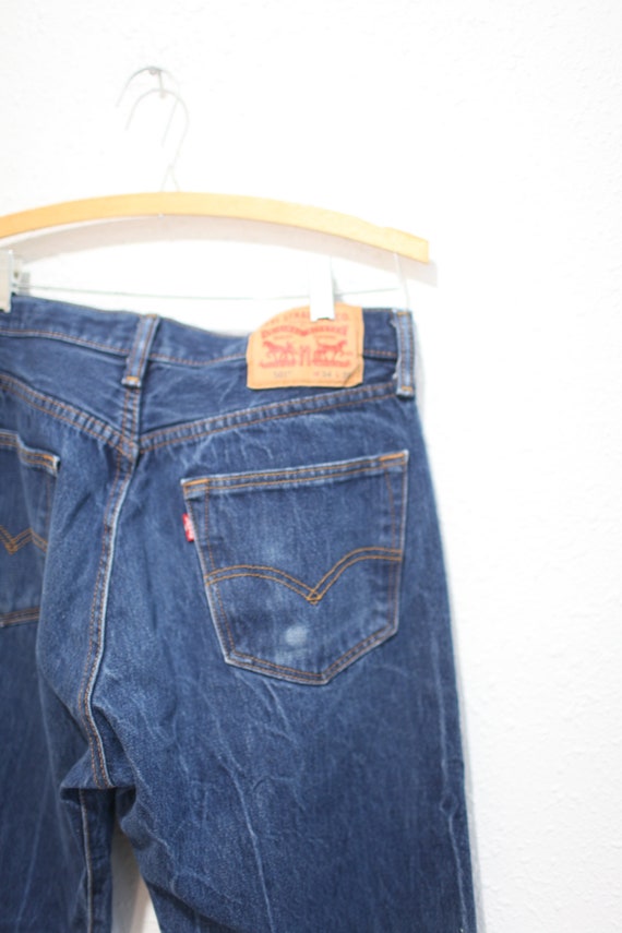 vintage 1990s levis 501  jeans denim 32 x 38 #0745 - image 6