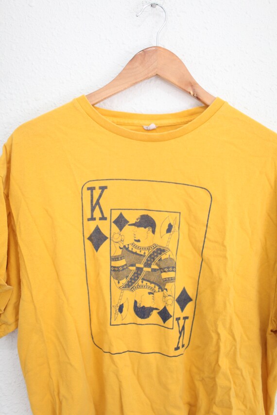 vintage seattle mariners gold cropped t shirt #01… - image 3