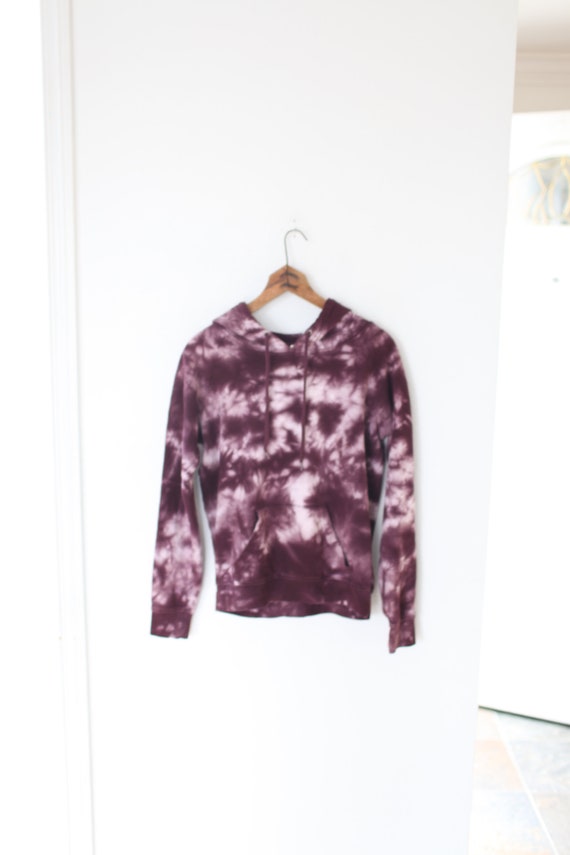 vintage purple tie dye hoodie sweatshirt #0741