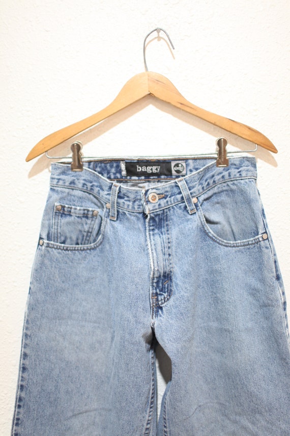 vintage 90s  levi's silver tab baggy denim jeans … - image 5