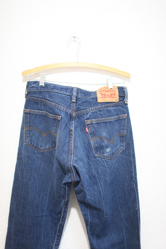 vintage 1990s levis 501  jeans denim 32 x 38 #0745 - image 3