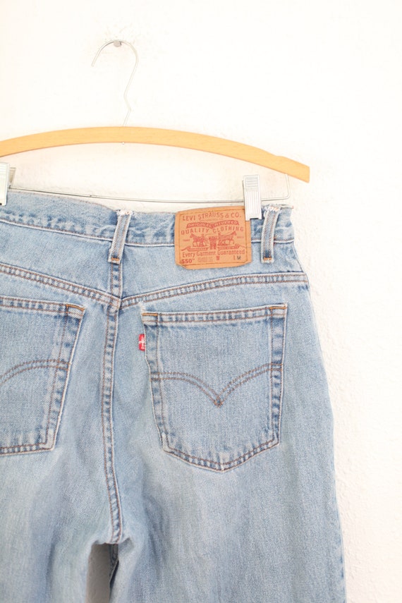 vintage 90's levis 550 tapered  jeans denim 32 x … - image 6