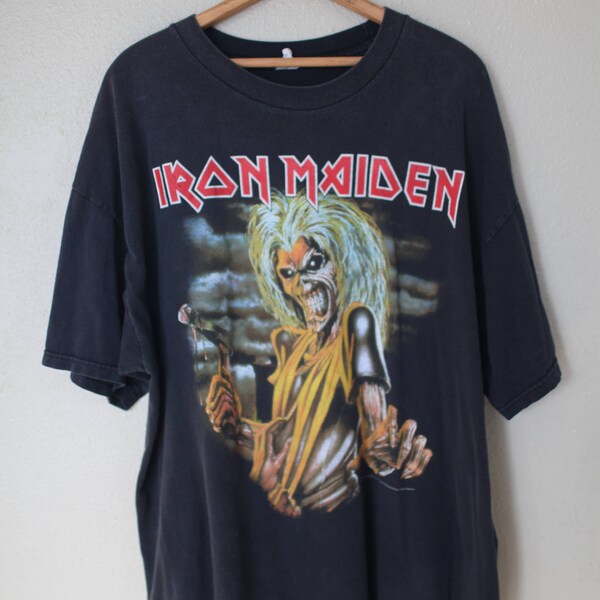 vintage IRON MAIDEN killer black t shirt