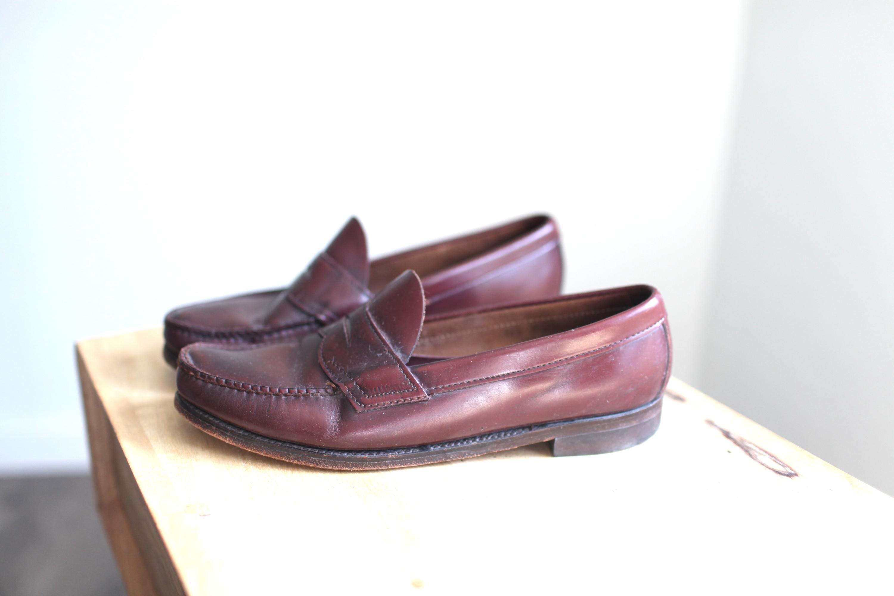 Ralph Lauren バーガンディ ローファー38.5 Ralph Lauren Penny Loafers - Etsy