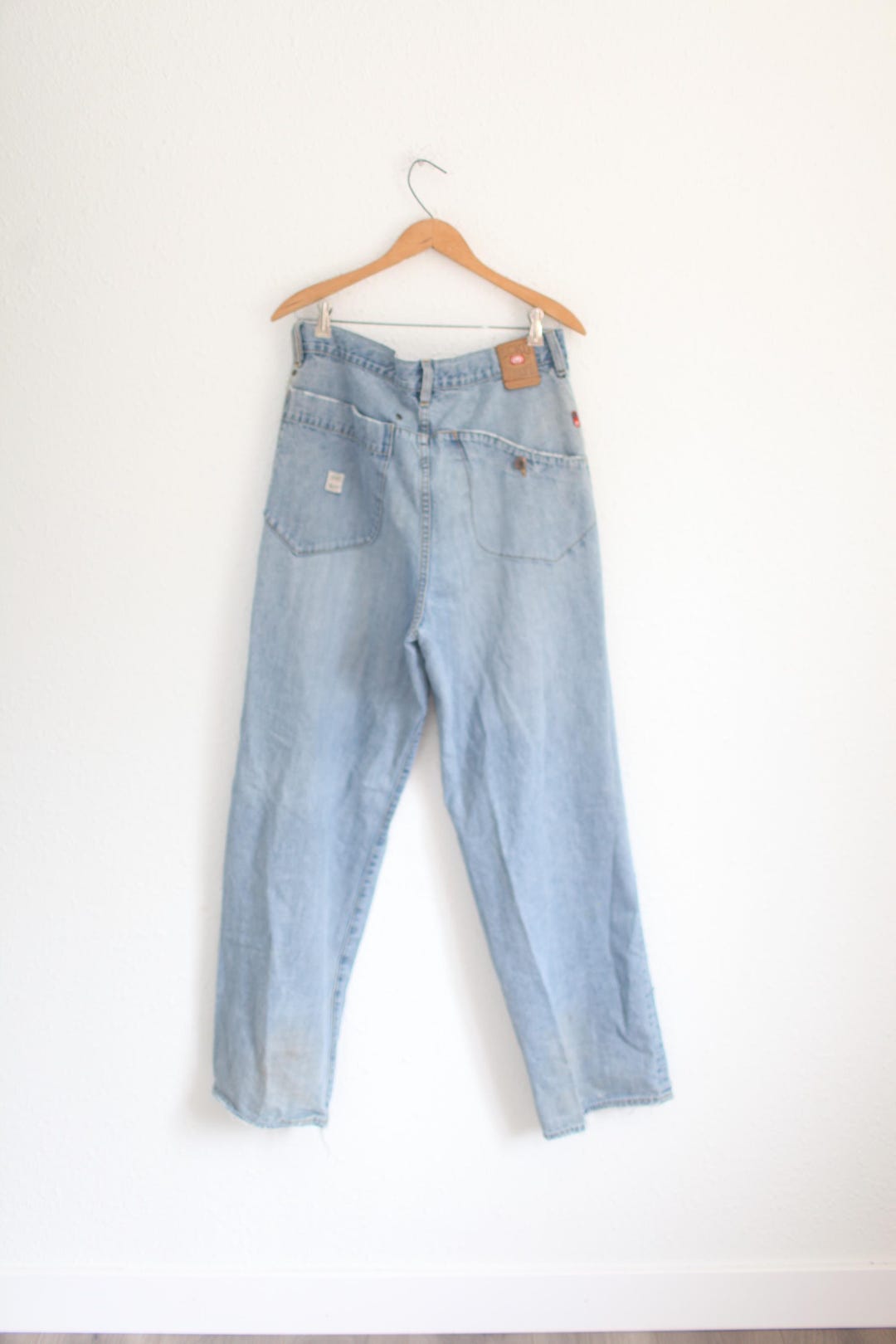 Vintage 90s Ecko Unltd Thrashed Baggy Jeans 34 #0684 - Etsy