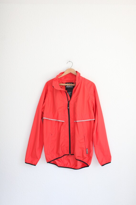 vintage 90s helly hansen red anorak windbreaker ja