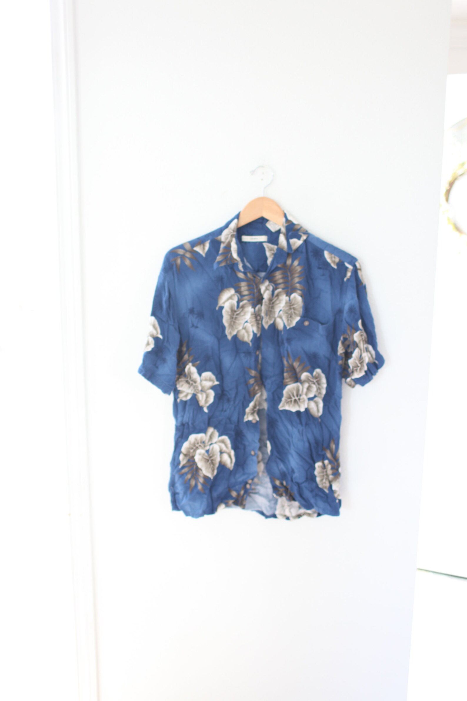 palm tree button up shirt womens
