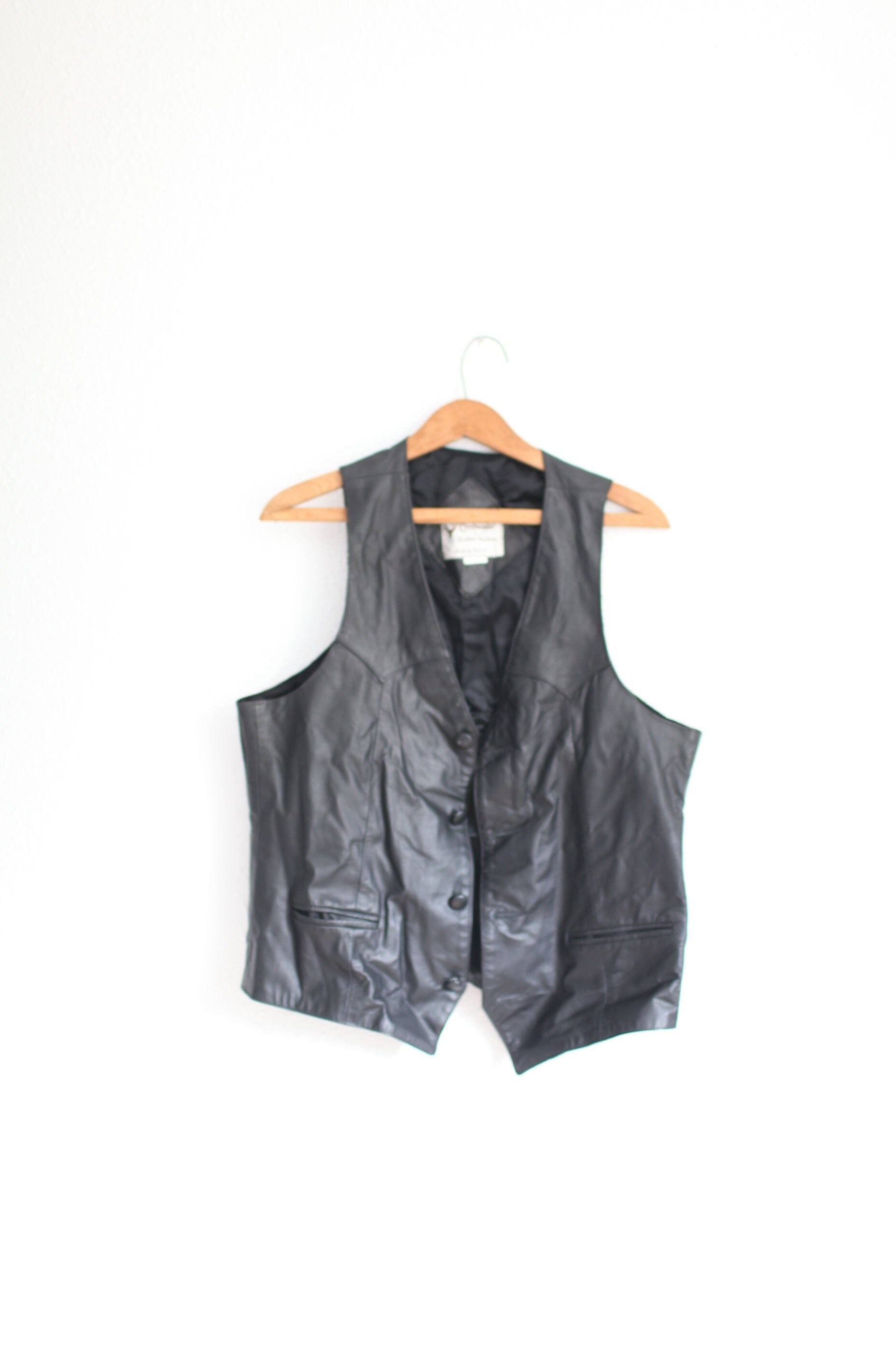 Wilson Leather Vest - Etsy UK