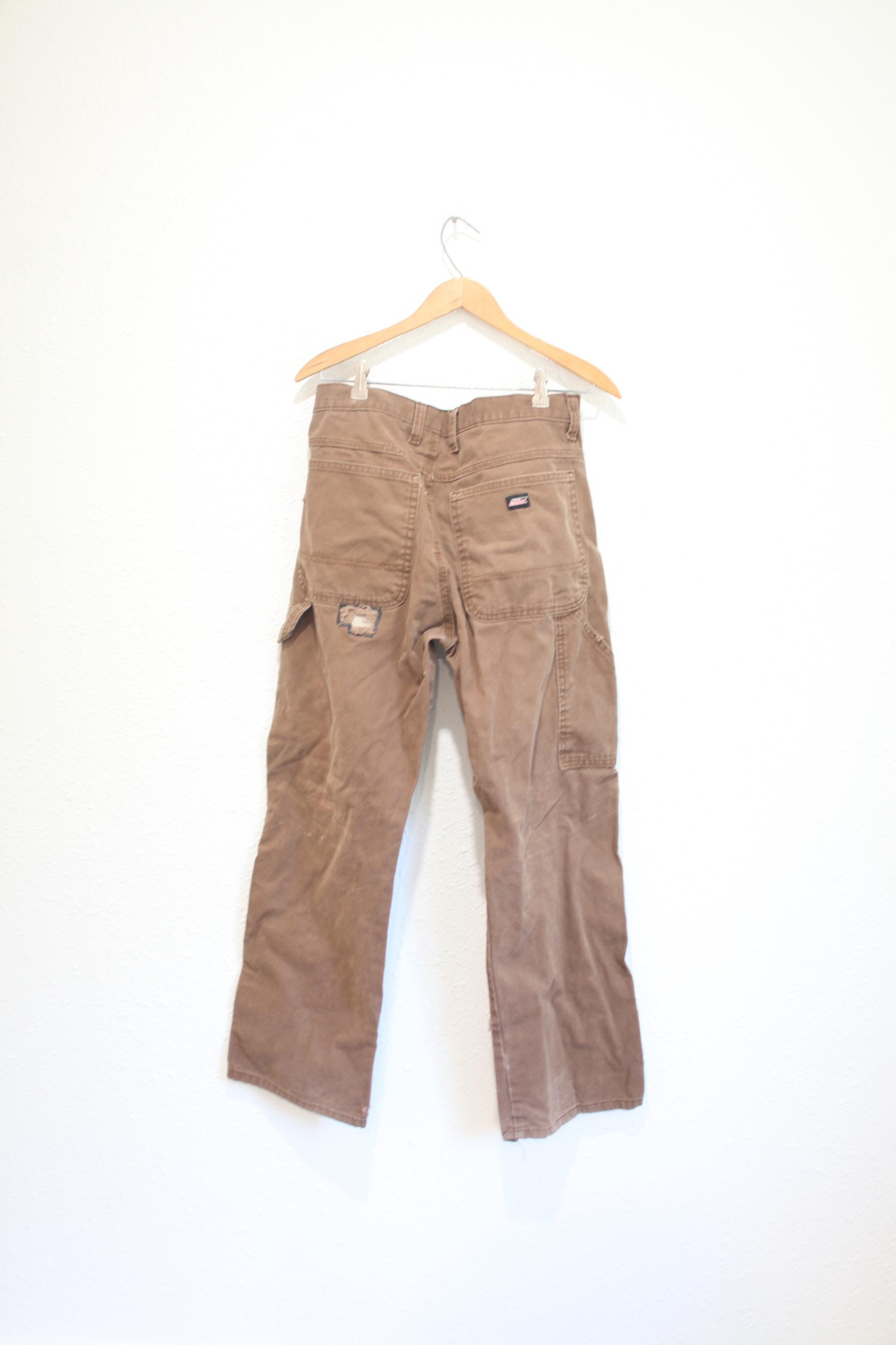 Vintage 90s Dickies Brown Industrial Carpenter Pants 32 X 30 #088