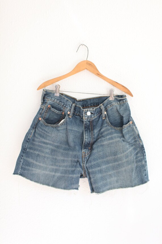 vintage 1990's distressed cut off levis 569 jean … - image 2