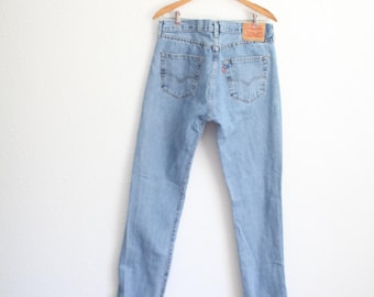 vintage levis 501 jeans blue button fly  33 x 34 #0743