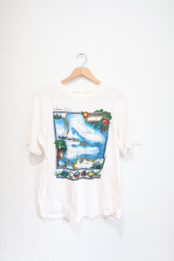 vintage 90s st thomas virgin islands t shirt #0647