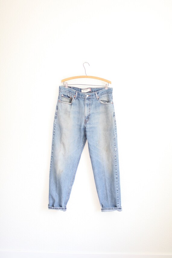 vintage 1990's  distressed levis 550  jeans denim… - image 1