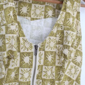 vintage 90s y2k urban outfitter green sun zipper mini dress #0387 image 6