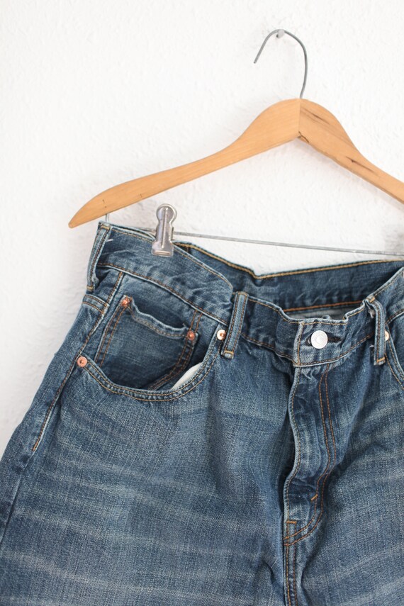 vintage 1990's distressed cut off levis 569 jean … - image 3