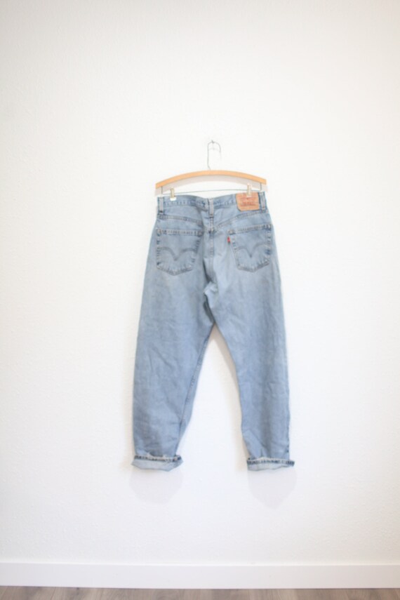 Vintage Levi's 501 Dad Jeans 36x32 90s Unisex Distressed Denim