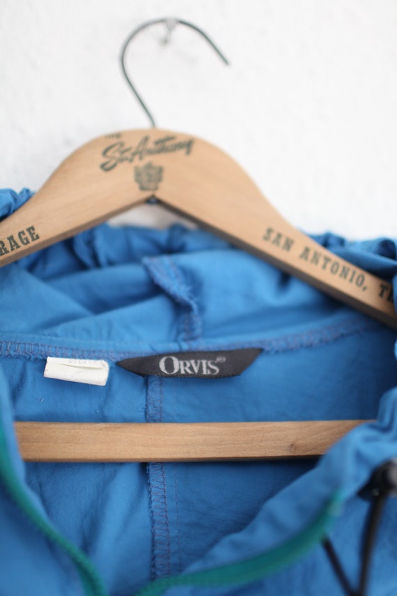 vintage 90s orivs oversized colorblock blue draws… - image 3