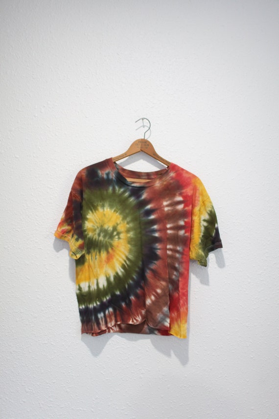 T-Shirt Donna Oversize Cropped Tie Dye Urban Classics - Effetto Batik E Maniche Larghe