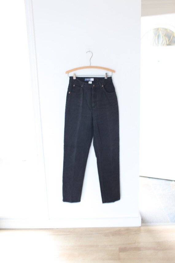 vintage liz claiborne high rise waist black mom j