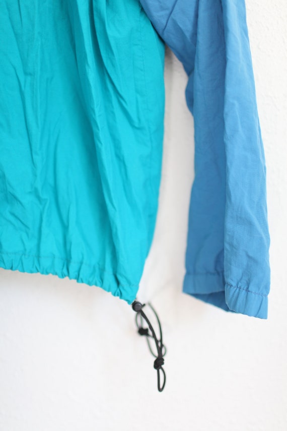 vintage 90s orivs oversized colorblock blue draws… - image 4