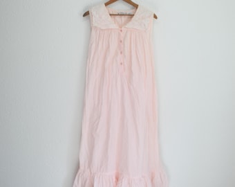 vintage 80s blue babydoll  ruffle white lace trim  lingerie dress #0405