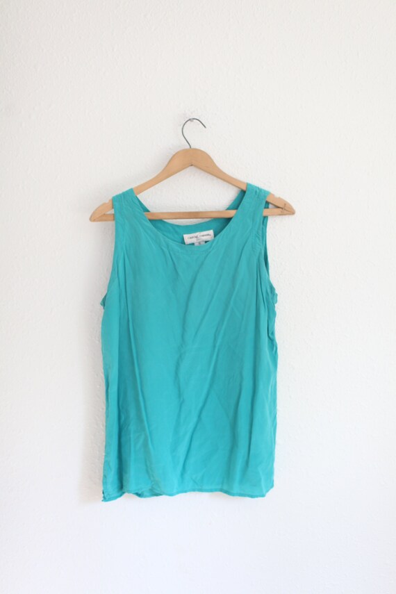 vintage 90s casual corner turquoise oversized  sil