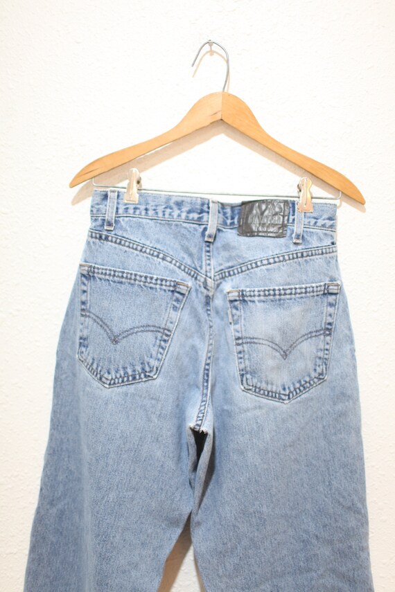 vintage 90s  levi's silver tab baggy denim jeans … - image 2