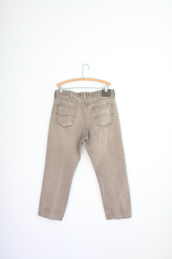 vintage 90s lee brown jeans 38  #0691