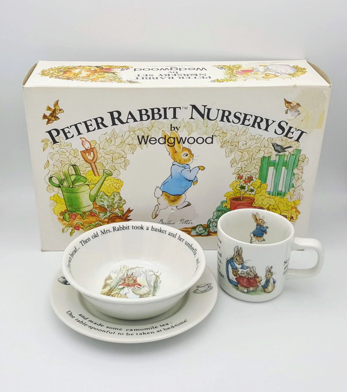 Peter rabbit china set sales
