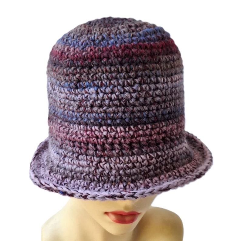 Check Wool Blend Bucket Hat
