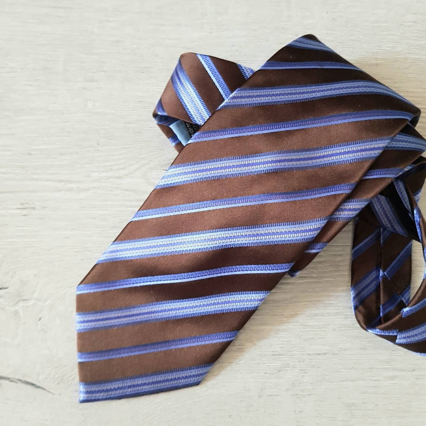 Corbata de seda a rayas corbatas elegantes modernas para Etsy España