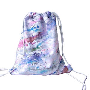 Sac à dos avec cordon de serrage sac arc-en-ciel sac à dos de plage imperméable unisexe