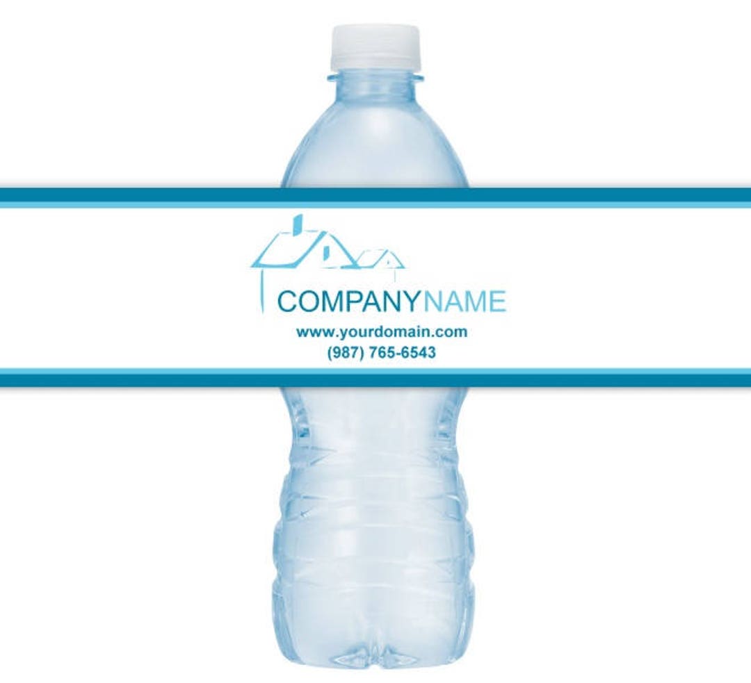 CUSTOM Printable Logo Water Bottle Labels We CUSTOMIZE for Etsy