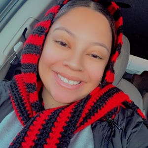 Crocheted Hooded Scarf