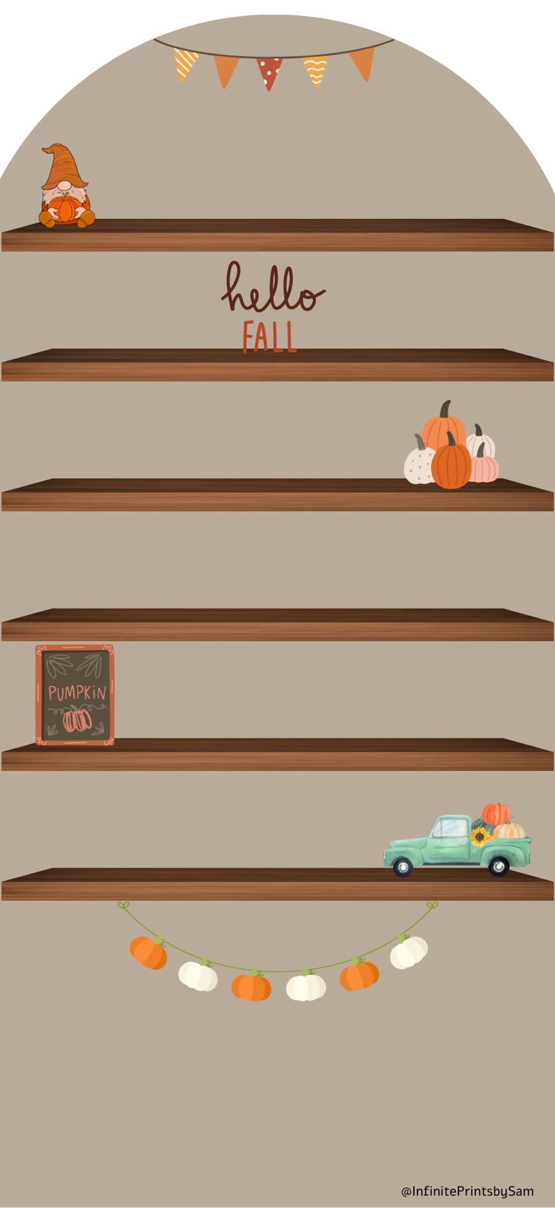 Ios 18 Bookshelf Wallpaper - Fall Vibes - Etsy