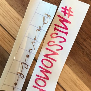 Customizable Vinyl Decals | Name Stickers |  Glass Stickers  | DIY Stickers