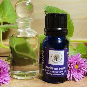 Marjoram Sweet Hebrew: אזוב מצוי Organic High Quality Essential Oil 10ml  Origanum majorana  Sweet Desert Marjoram from Israel